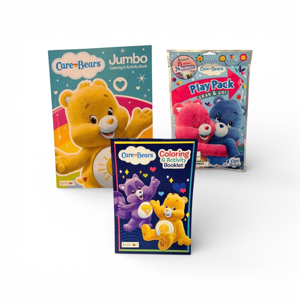 Care Bears Easter Basket Fillers Coloring Activity Bundle